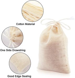 Disposable Non-woven Mini <b>Tea</b> Strainers 100pcs with Drawstring for Loose Leaf <b>Tea</b> <b>Infusers</b> Modern Style - Product Image 2
