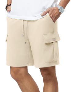 Pantalones Cortos Casuales de Moda con Logotipo Bordado de Alta Gama, Estilo Familiar, Unisex, Holgados, de Algodón con Cordón Ajustable para Hombre - Product Image 4
