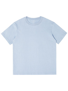2025 Hot Summer Men's Cotton Soft Comfortable T-shirt Solid Color Casual Loose Short-sleeved <b>Tshirt</b> - Product Image 6