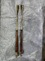 Metal Brass Shoe Horn with Wooden Handle Premium Long Handle Shoe <b>Helper</b> for Easy Wear - Product Image 6