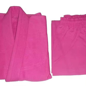 Uniforme de Karate Rosa para Niñas, 100% Algodón, Resistente, Ropa de Artes Marciales, Corte Regular, Talla Infantil - Product Image 4