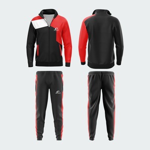 OSTRIYA Men's Blue Hooded Full Zip Jacket & Pants Set Windproof 100% Cotton Sporty Winter Wear - Product Image 4