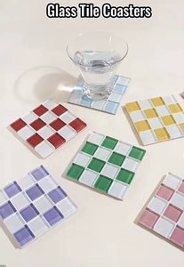 Juego de Posavasos de Mosaico Hechos a Mano TCE, Vajilla Decorativa Premium, Posavasos Resistentes al Calor para Hogar, Oficina, Regalo y Suministro al por Mayor - Product Image 2