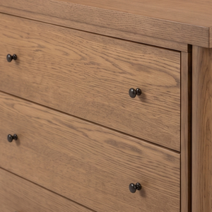Cómoda Moderna de Madera Maciza Ecológica y Duradera con Seis Cajones, Estilo Escandinavo, Mueble de Almacenamiento para Dormitorio - Product Image 4