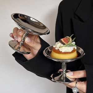 Juego de Copas para Postre de Acero Inoxidable Plateado con Base Acordonada, Frutero con Base Festoneada, Recipiente Decorativo Moderno para Mesa, Decoración del Hogar - Product Image 4