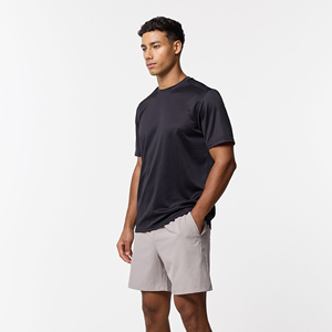 Men's Summer 2-Piece Short Sleeve <b>T</b>-<b>Shirt</b> Set Breathable Quick Dry Custom Fabric Woven Casual High Quality Solid Color - Product Image 1