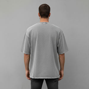 T-shirt Oversize Homme Tendance pour l'Entraînement et la Gym – Coton Lourd 100% Respirant à Col Rond – Modèle Ringer – Vente Flash - Product Image 3