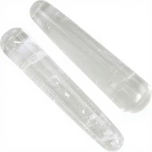 Bâtonnet Yoni sculpté en cristal de quartz naturel transparent, 11 cm, pierre précieuse polie et lisse, outil d'exercice de Kegel pour le plancher pelvien, pour femmes - Product Image 3
