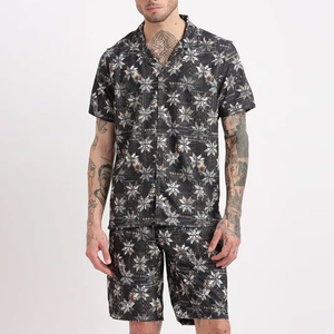 Producto en Oferta, Conjunto de Camiseta y Pantalones Cortos de Verano para Hombre, Tallas Grandes, 2026, Conjunto Deportivo de Algodón para Hombre - Product Image 1