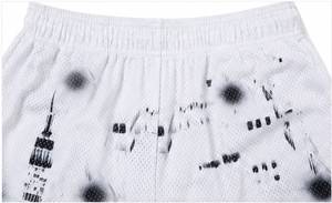 Shorts de basketball pour hommes de haute qualité, personnalisés, 5 pouces, double couche, toile unie, design par sublimation, respirant, séchage rapide, élastique - Product Image 5