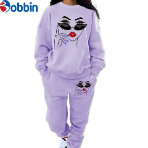 Top Quality Organic New Winter Ladies Casual Hooded Short Sweatshirt <b>Pants</b> Set Custom Print Long Sleeve Eco-Friendly Breathable - Product Image 5