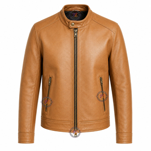 Chaqueta de Moda Casual de Piel de Oveja Auténtica de Primera Calidad para Hombre, Fabricante Personalizado OEM ODM, Lazib Sports Transpirable - Product Image 4