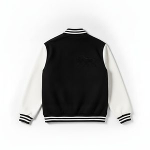 Leather Sleeve 440 Grams Adults Letterman College <b>Baseball</b> <b>Jacket</b> <b>Men</b> Chenille Embroidery Wool Patches Patchwork Front Varsity - Product Image 2