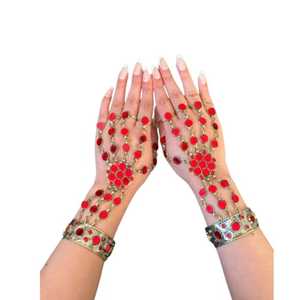 Parures de bijoux afghans Kuchi en acier inoxydable plaqué argent, de qualité supérieure, fabriquées à la main, vintage et antiques, pour femmes, pour fiançailles - Product Image 1
