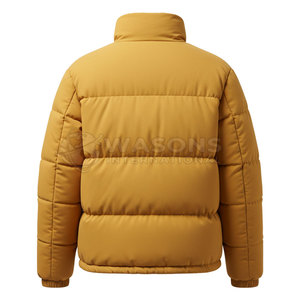 Premium Quality Breathable New Arrival Full Zipper Stand Collar Winter Puffer <b>Jacket</b> for Men <b>Slim</b> <b>Fit</b> Private Label - Product Image 6