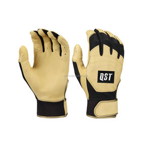 Guantes de Bateo de Béisbol OEM en Oferta, Guantes de Cuero Personalizados al por Mayor, Cierre de Botón Ambidiestro, Cómodos y Antideslizantes para Adultos - Product Image 4