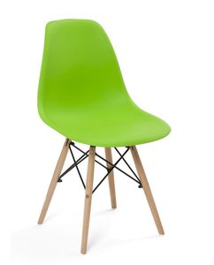 Contemporary Accent <b>Chair</b> with Wooden Legs Stylish <b>Dining</b> Seating for Hospitality Use - Product Image 3