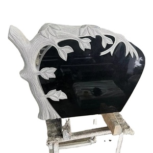 Lápida de Granito Negro Absoluto, Lápidas Indias, Monumentos de Diseño Moderno para Uso Conmemorativo, Grabados Personalizados de Calidad Superior - Product Image 4