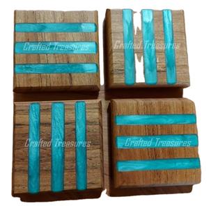 ที่รองแก้วไม้เรซินอีพ็อกซี่ทนทานแม่พิมพ์เรซินสำหรับเครื่องครัวผลิตภัณฑ์เฉพาะจากผู้ผลิตจากเวียดนาม - Product Image 3