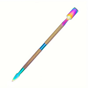 Multicolor Double ended Stainless Steel Cuticle Pusher Dead Skin Push Remover For <b>Pedicure</b> Manicure <b>tools</b> Home and Salon Use - Product Image 1