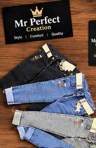 Jeans de Mezclilla para Hombre, Diseño Clásico con Bolsillos Redondos, Pantalones Casuales Elegantes, Corte Clásico, Costuras Resistentes, Cómodos para Uso Diario - Product Image 2