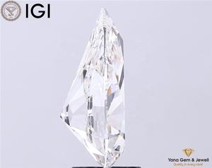 4.00 carats CVD poire coupe laboratoire diamant IGI certificat E couleur blanche VS1 clarté 13.82 MM pour déclaration pendentif et bijoux - Product Image 3
