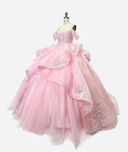 Handmade <b>Princess</b> Pink off Shoulder Sweetheart Quinceanera Lace Party Women's Wedding <b>Dresses</b> Wedding Dressgirl <b>Dress</b> <b>Prom</b> <b>Dress</b> - Product Image 2