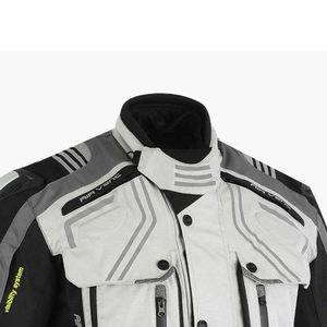 Veste de moto en cuir pour homme FIKEZ INTERNATIONAL, homologuée CE, imperméable, respirante, toutes saisons - Product Image 2