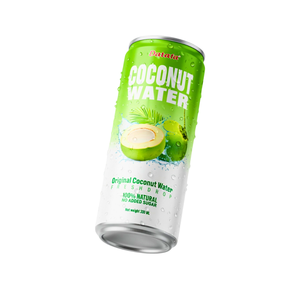 Eau de coco 100% naturelle, sans sucre, jus en conserve 330ml, boisson OEM ODM - Product Image 2