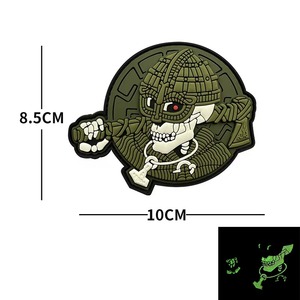 Glow in the Dark PVC Silicone 3D <b>Backpack</b> Patch Custom Cartoon Style Badge Customizable Size - Product Image 3