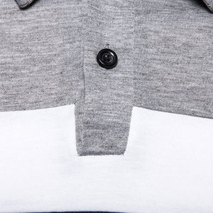 KIVOTECH เสื้อแฟชั่นใหม่ ผ้าฝ้าย 100% ถักทอเนื้อแน่น สำหรับผู้ชาย คอตั้ง คุณภาพสูง แขนสั้น - Product Image 5
