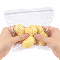 Sac d'emballage transparent en PVC pour jouets Squishy, idéal pour les jouets Squishy Fidget aux cacahuètes croquantes, pochette de rangement auto-scellante, personnalisable, vente en gros, réutilisable