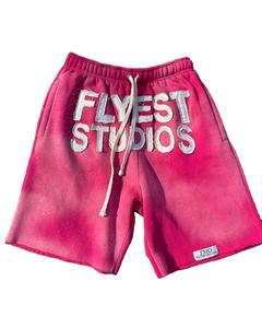 Prix d'usine Nouvelle Arrivée Short Homme 100% Coton Effet Vieilli Broderie Logo Personnalisé Délavé à l'Acide Mode Strass - Product Image 1