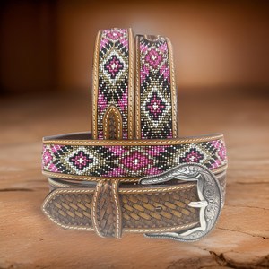 Hand <b>Tooled</b> Full Grain Leather Western <b>Belt</b> Western Stylish Genuine Leather Unisex Removable Buckle <b>Belt</b> - Product Image 1