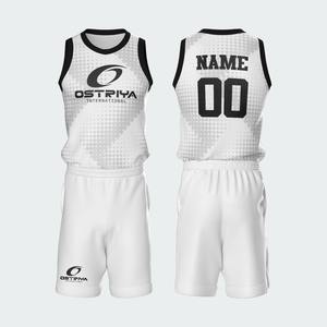 Tenues de basketball 2026 personnalisées : Ensemble maillot et short 100 % polyester, logo frontal, séchage rapide, nouveau design, nom d'équipe personnalisé - Product Image 1