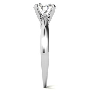 Elegant Solitaire Round Cut Moissanite Ring 14K Solid White Gold Vintage Filigree Gallery Ring <b>Unique</b> Engagement Ring <b>For</b> <b>Her</b> - Product Image 4