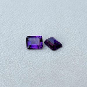 พลอยอเมทิสต์ทรงแปดเหลี่ยมเจียระไนแบบแอฟริกันธรรมชาติขนาด10มม. 14มม. พลอยสีม่วงสำหรับขายส่ง - Product Image 2