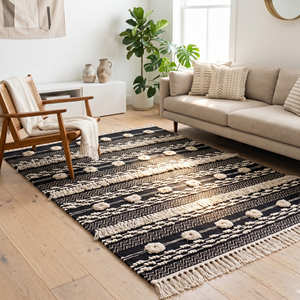 Eco-Friendly Bohemian Rugs 8x10 and Carpets Portable Handcrafted Bohemian Rugs Living Room Large Tufted Boho Area Rugs - Product Image 4
