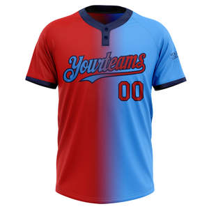 Men's Adult <b>Baseball</b> Jersey Custom Silk Screen Printed 100% Polyester Moisture Wicking Breathable V-neck Stitched Custom Baseba - Product Image 4