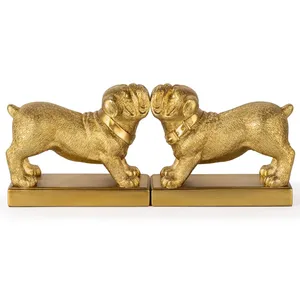 Statue d'animal religieuse haut de gamme, faite à la main, plaquée or, figurine décorative, sculpture moderne polie pour la décoration intérieure de qualité supérieure - Product Image 3