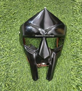 Máscara Facial de Gladiador Medieval de Acero Suave, Estilo MF, Armadura de Caballero para Adultos, Acabado Negro, Disfraz de Halloween, Armadura de Cosplay - Product Image 2