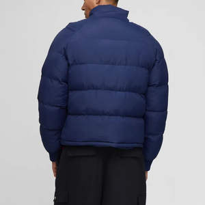 Manteau matelassé épais à col montant personnalisé pour homme, coupe oversize, nouvelle collection 2025, streetwear hip hop, doudoune pour homme - Product Image 3