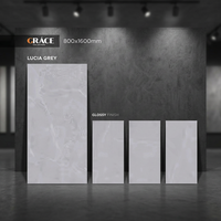 Design naturel 800*1600mm luxe marbre brillant porcelaine carreaux de sol lave 32*64 salon extérieur 80*160cm céramique émaillée