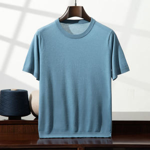 Camiseta de Algodón 100% para Hombre, Calidad Premium, Logotipo Personalizado al por Mayor, Manga Corta, Transpirable, Moderna, Nueva - Product Image 3