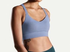 Hot Sale Custom Stretchy Lightweight Back <b>Cross</b> Strap Fitness Crop <b>Top</b> Training Sports Gym Workout Women's Yoga Bra - Product Image 3