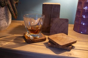 Customized Wooden coaster Creative Wooden Tea <b>Cup</b> Holder Wood Insulation Pad Coffee coaster Engraved - Product Image 4