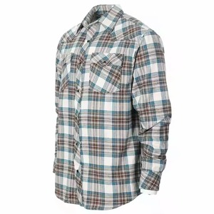 เสื้อเชิ้ตผ้าแฟลนเนลลายสก็อตผู้ชาย ผ้าฝ้าย 100% ขายส่ง ระบายอากาศได้ดี แขนยาว ทรงสุภาพ ผิวสัมผัสนุ่ม น้ำหนัก 220 กรัม ลายนูน ผลิตจากโรงงาน - Product Image 2