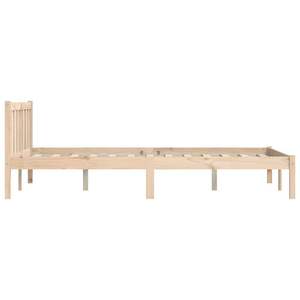Cadre de lit en bois de pin massif 59,84 x 79,92 po, aspect naturel, lits en bois - Product Image 5