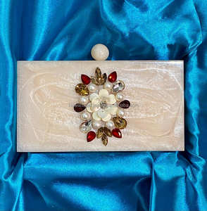 Tendance Design Résine Pochette Pierre Travail pour Femmes Fête Porter Embrayage Soirée Embrayage Marbre Look Cadeau Utilisation Disponible - Product Image 5