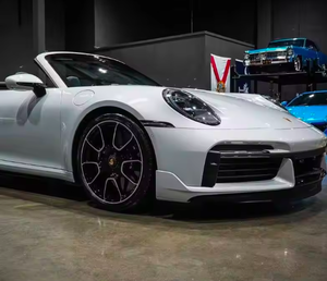 911 Turbo S Convertible AWD 2024 Blanco Brillante Usado con Llantas de Aleación, Asientos de Cuero, Sistema de Navegación y Arranque Remoto - Product Image 6